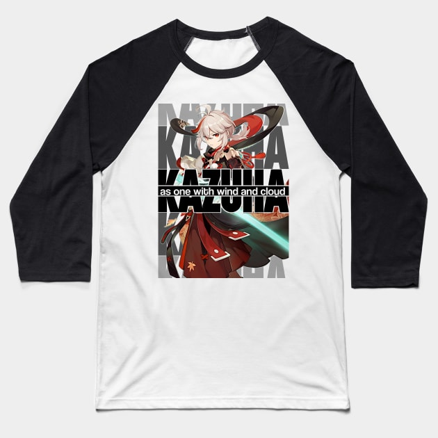 KAZUHA as one with wind and cloud Genshin Impact Edit Baseball T-Shirt by chris28zero